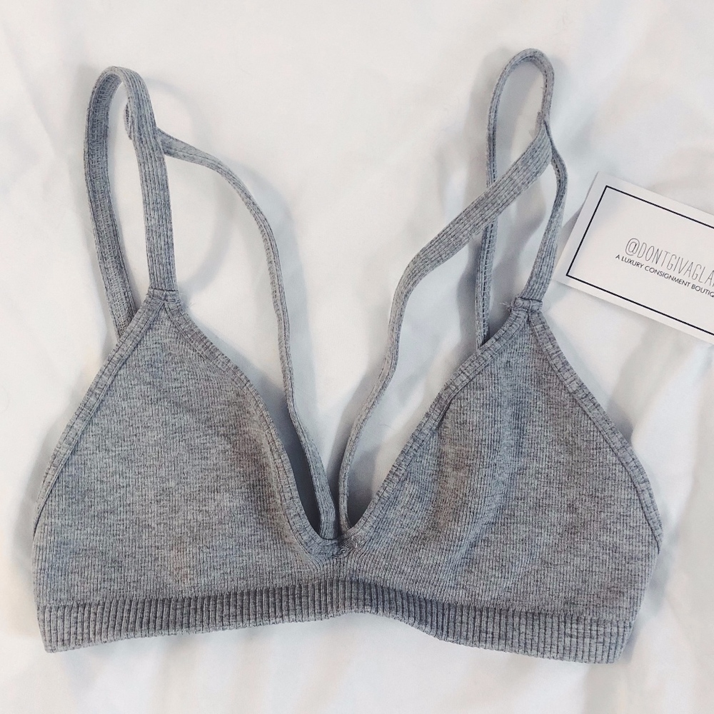 Free People Intimates Grey Bralette w/ Cutout